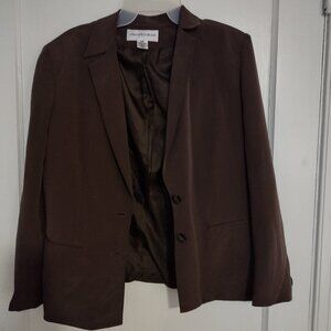 Jones New York Suit Women's Brown Blazer Sz 12